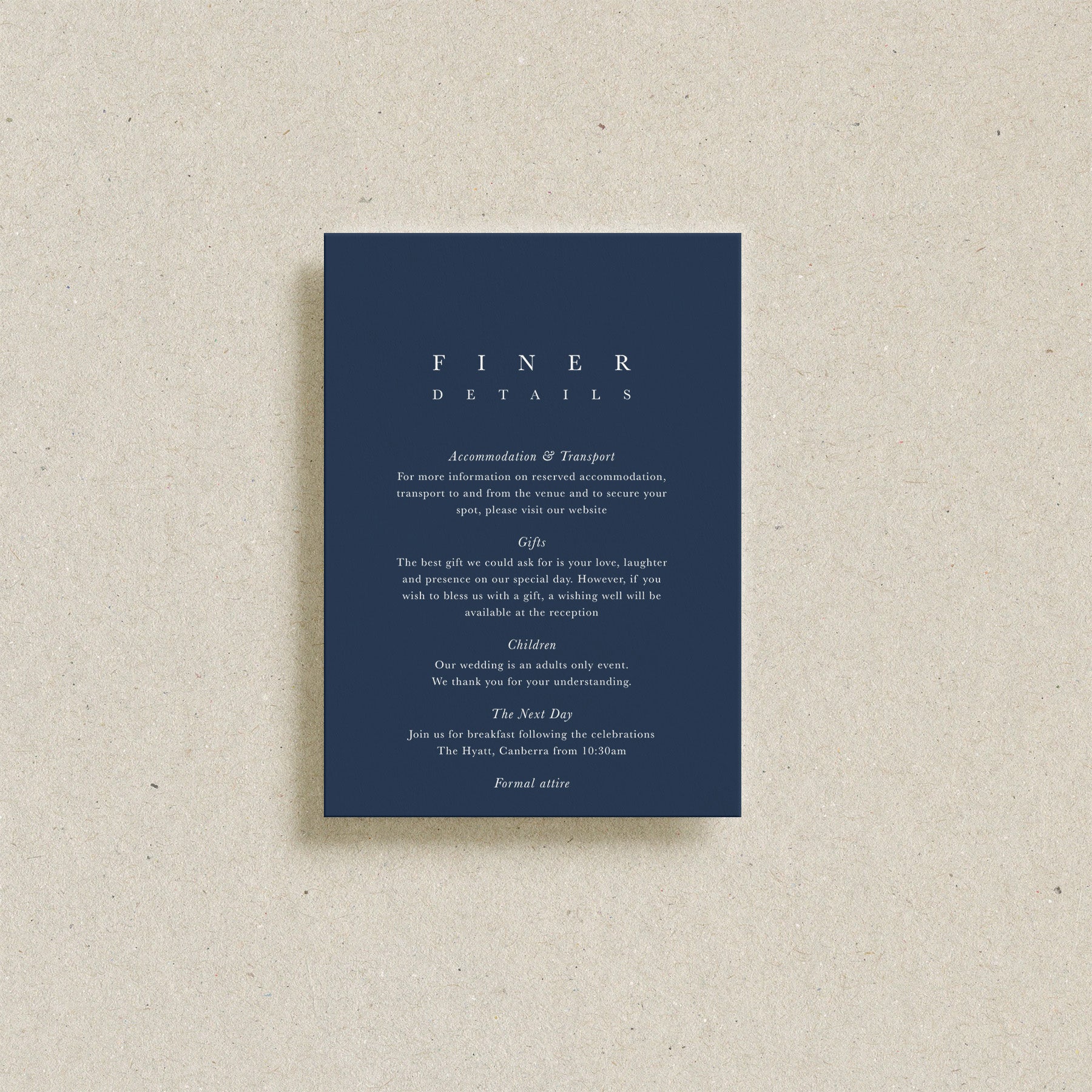 Hyatt Details Card