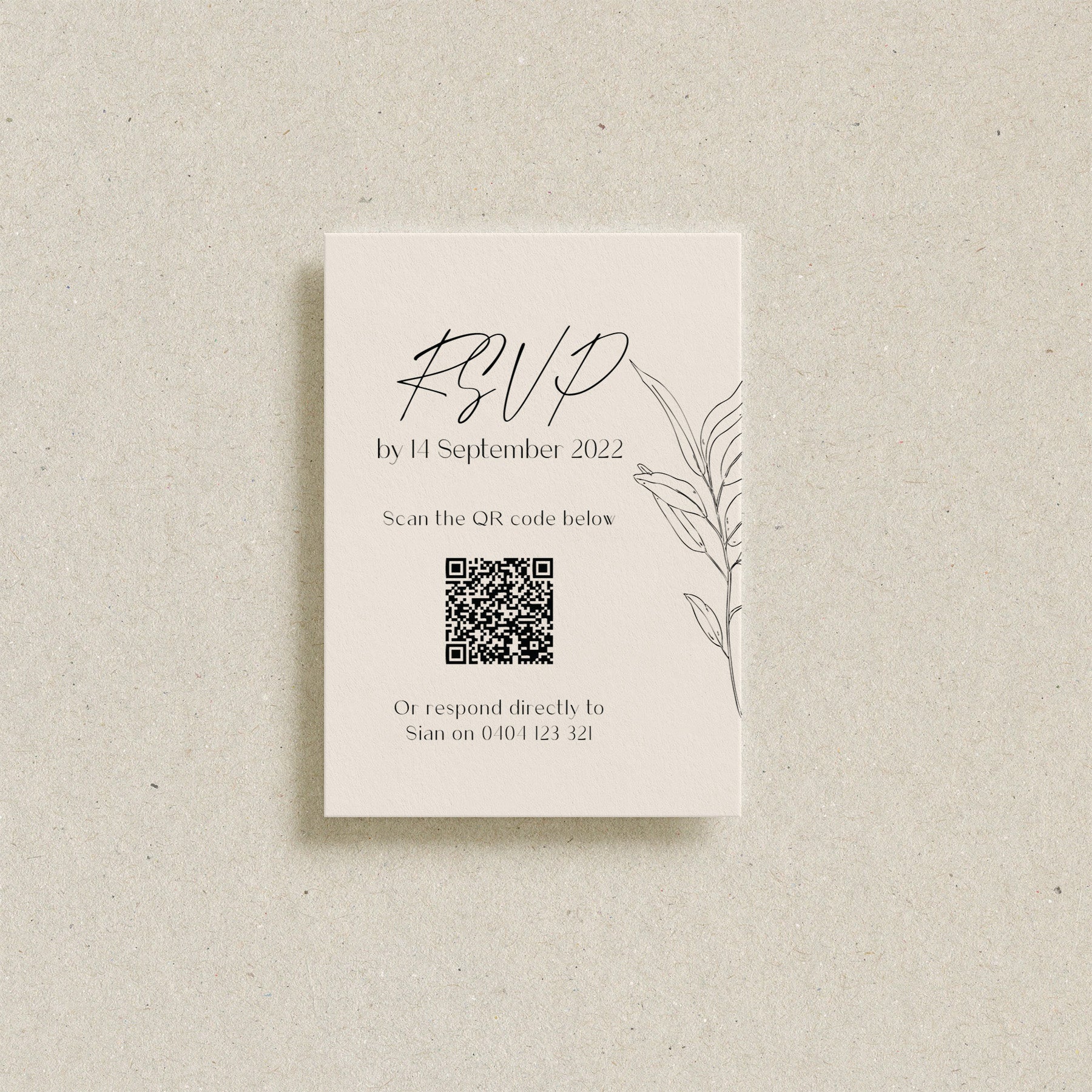 Gumnut RSVP Card