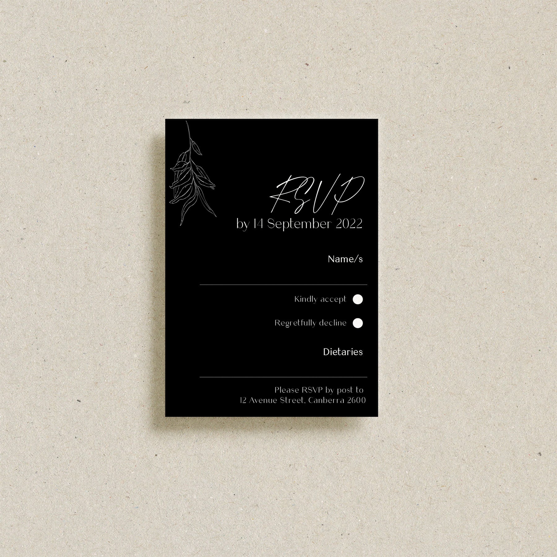 Gumnut RSVP Card