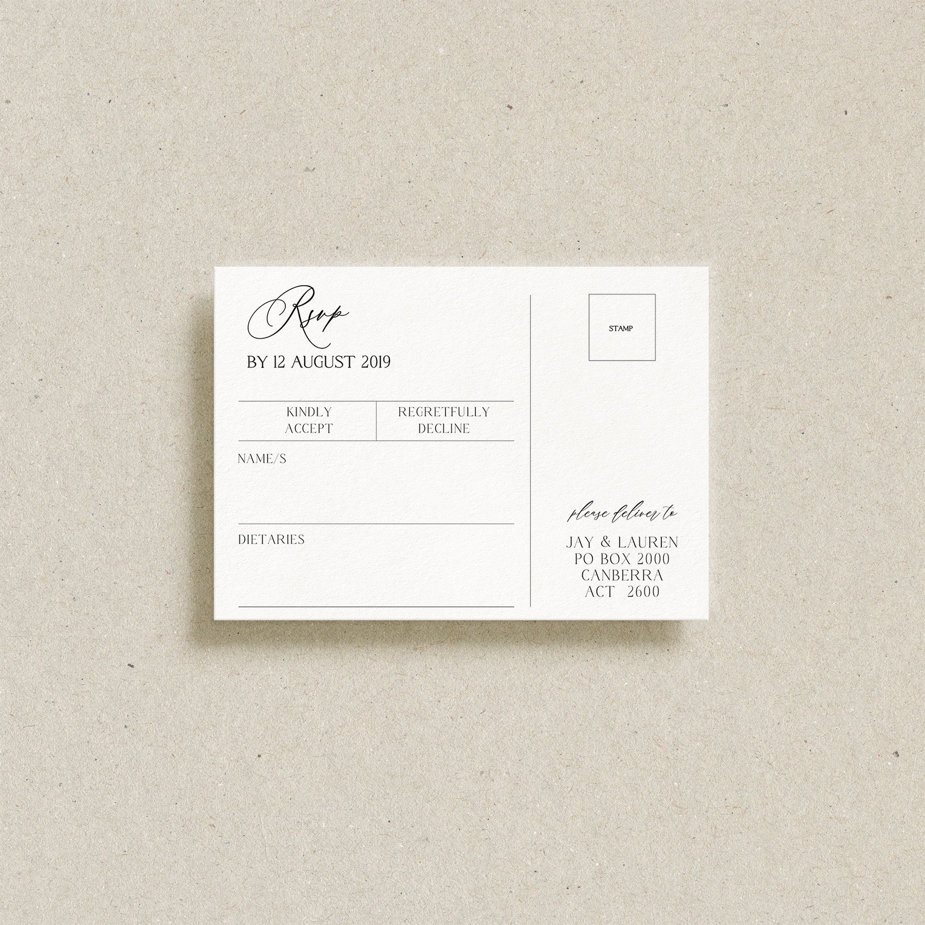 Nicholls RSVP Card