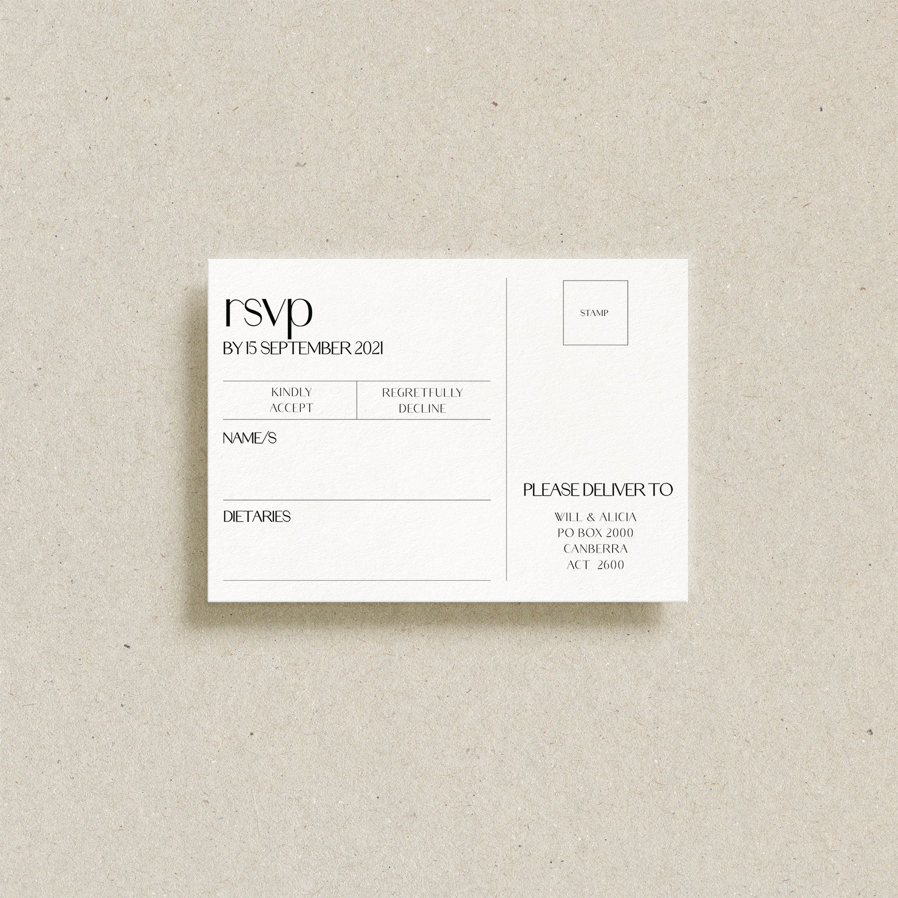 Palm Beach RSVP Card