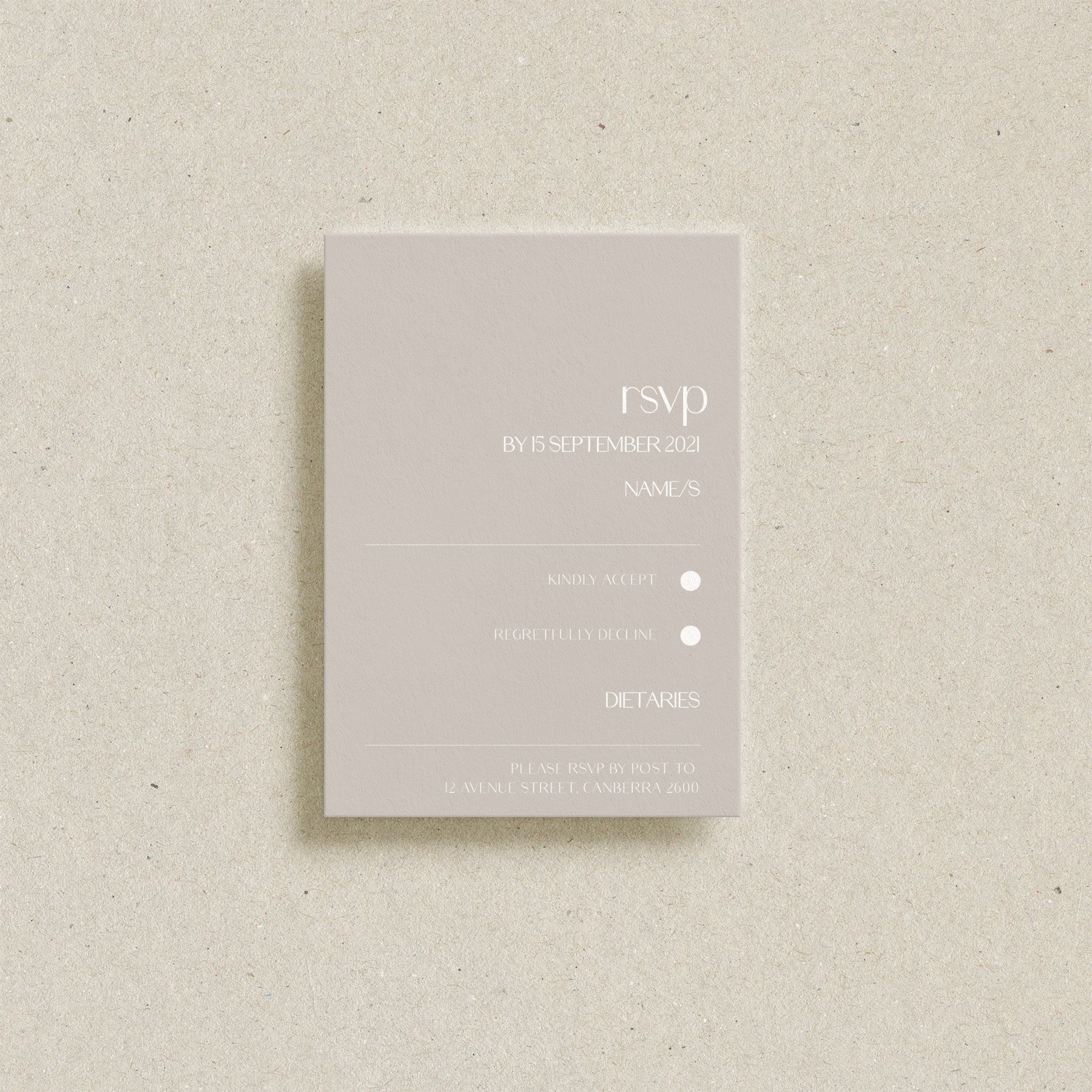 Palm Beach RSVP Card