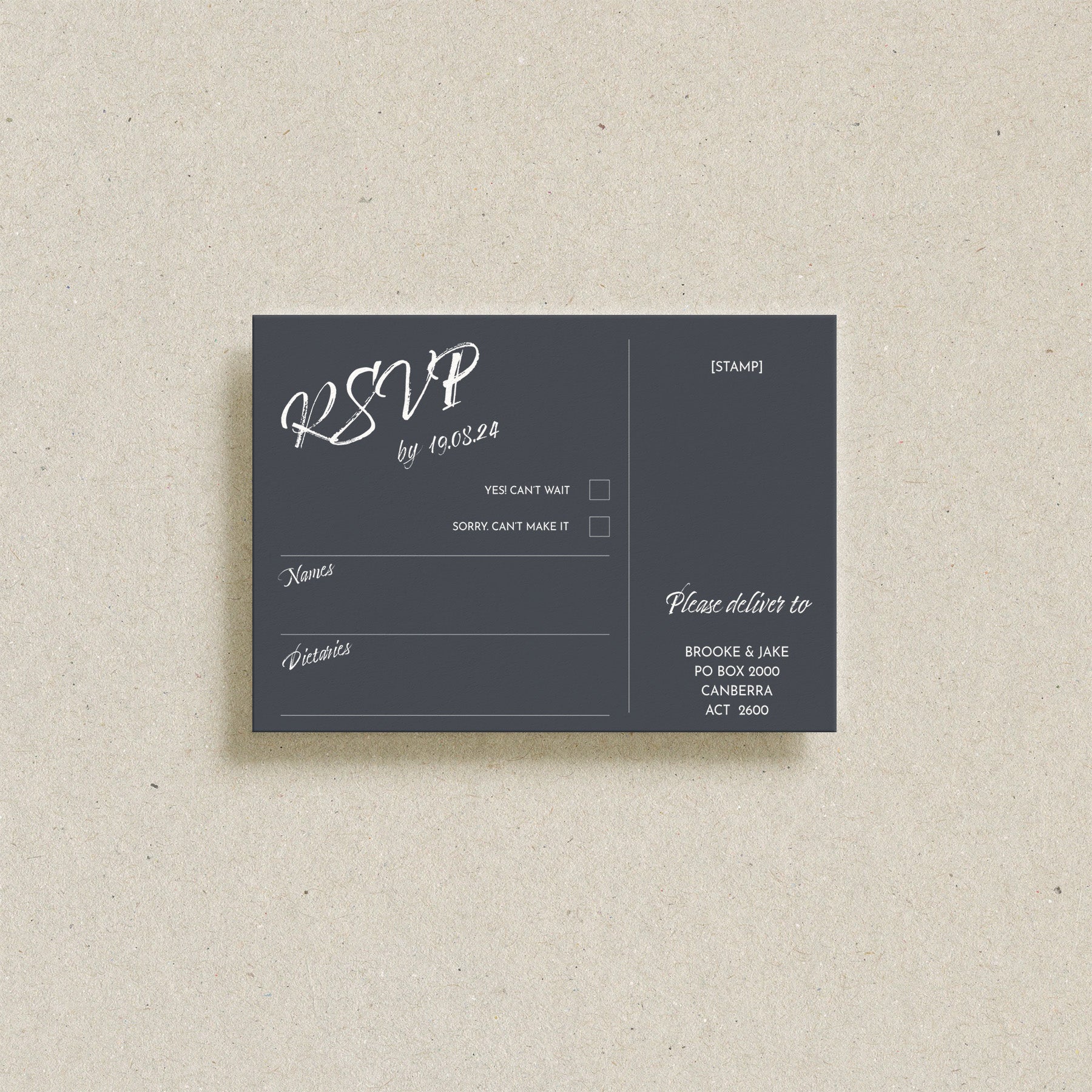 Acton RSVP Card