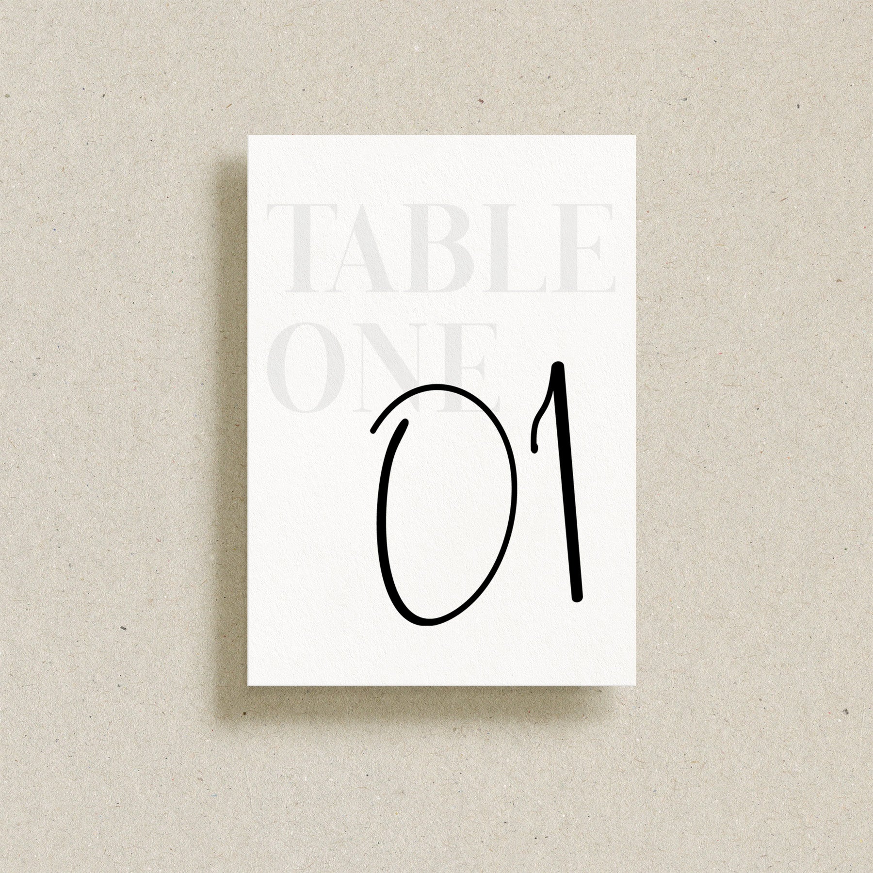 Bawley Table Numbers