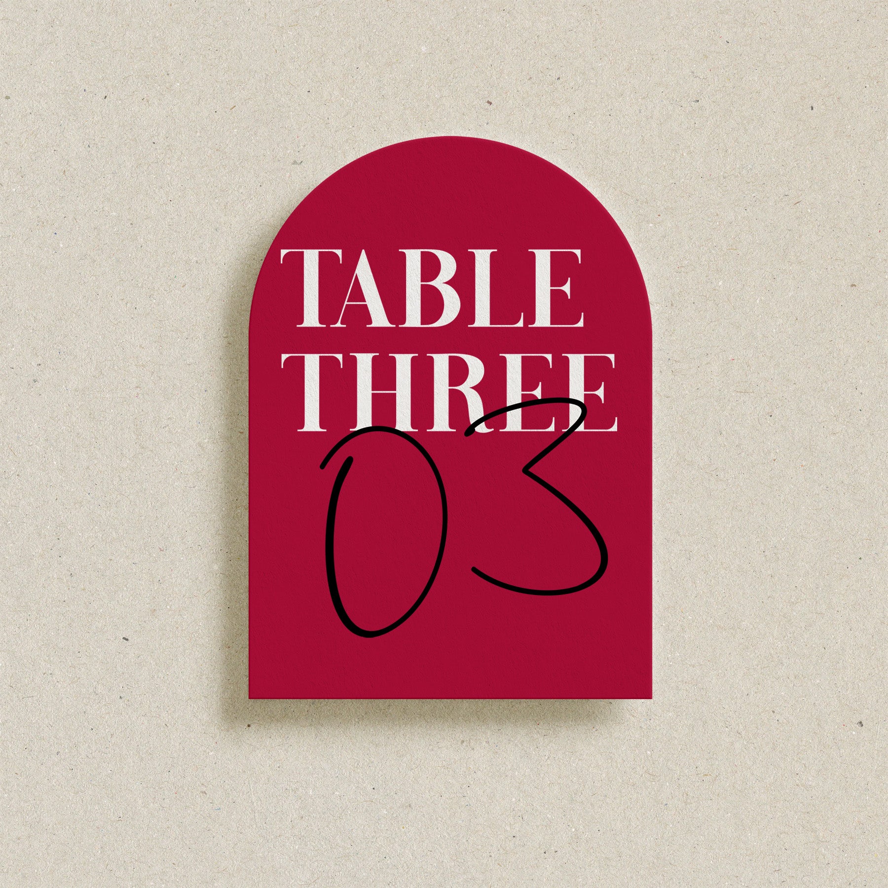 Bawley Table Numbers